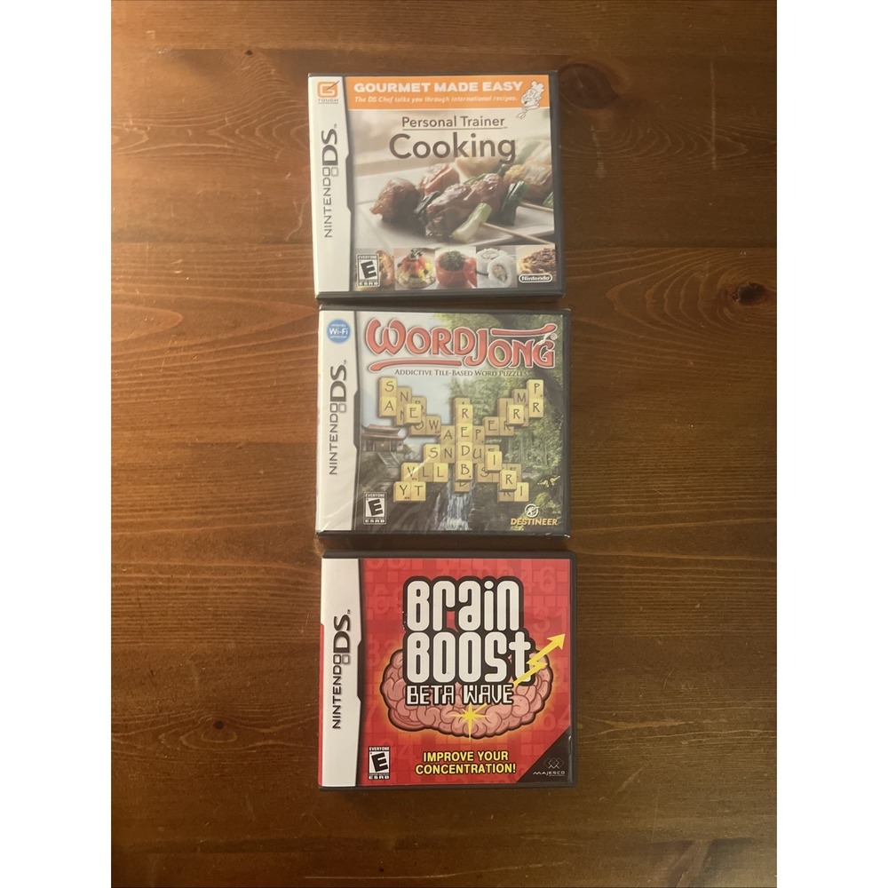 Lot Of 3 Nintendo DS Games (2 Of‎ 3 Unopened)